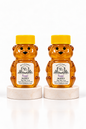 Two 2 oz Bill's Bees Sage Blossom Honey squeeze bears, portrait format