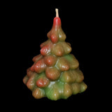 100% Pure Beeswax Christmas Tree Candle, Medium, Multi Color